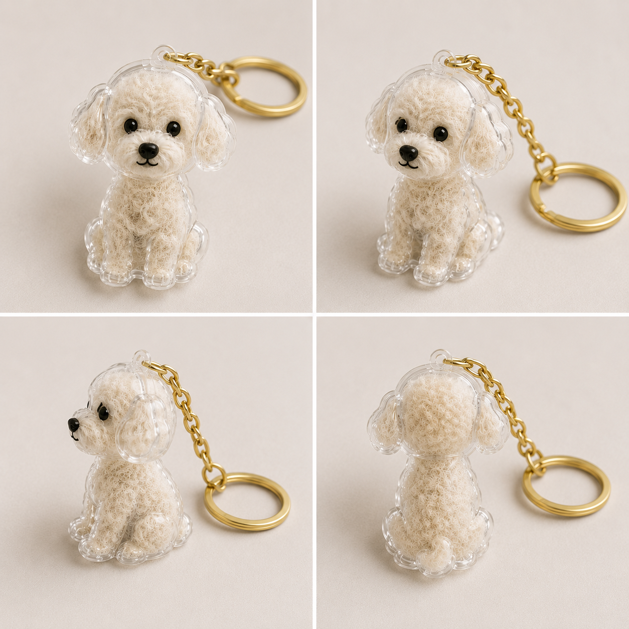 Dog Hair Keepsake Capsule - Key Chain - Christmas Decoration - Shih-Tzu