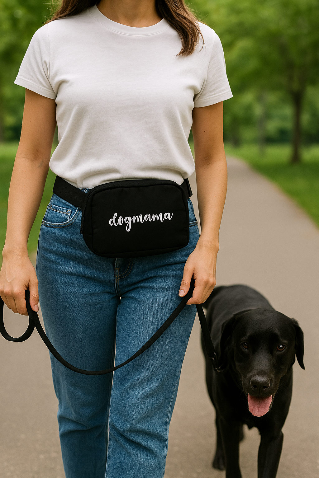 Dogmama Crossbody Treat & Walk Bag - Black