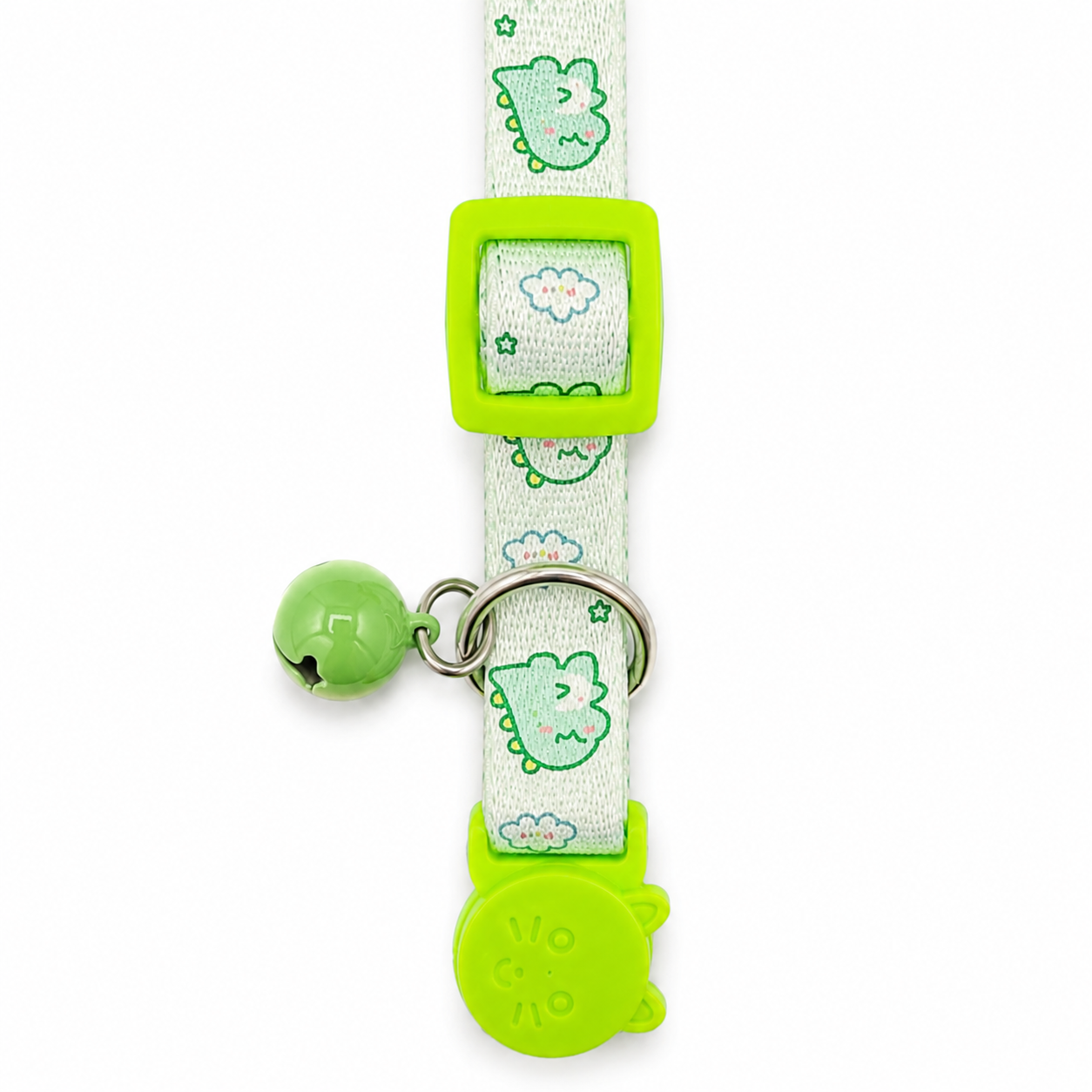 Talking Dog Club - Everyday Cat Collars - With Attached Bell - Dino