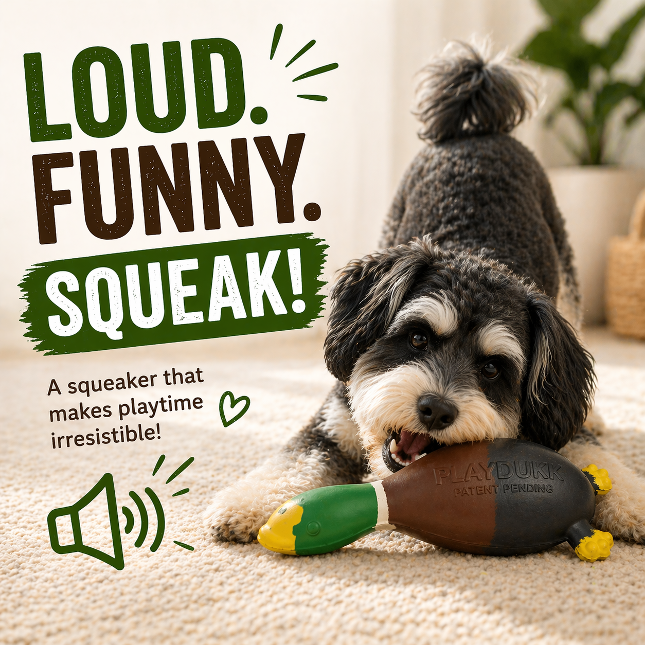 Sturdy - Noisy Ducky Duck - Natural Rubber Toy