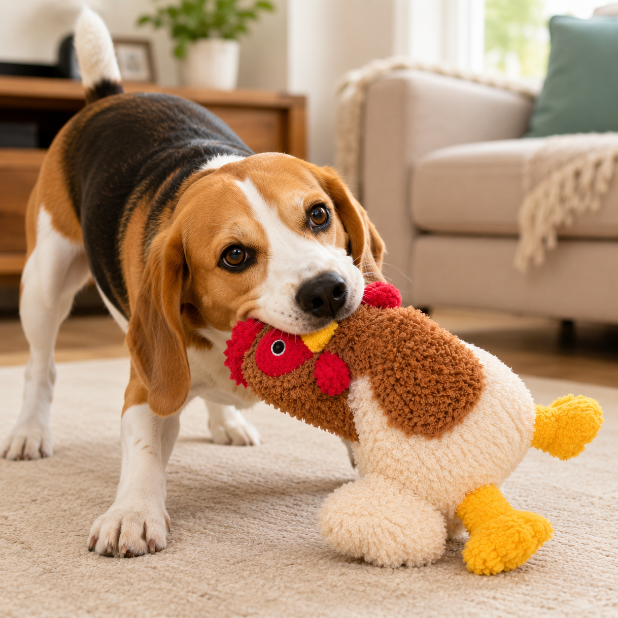 Tough Chicken - Reinforced Fabric Plush Toy