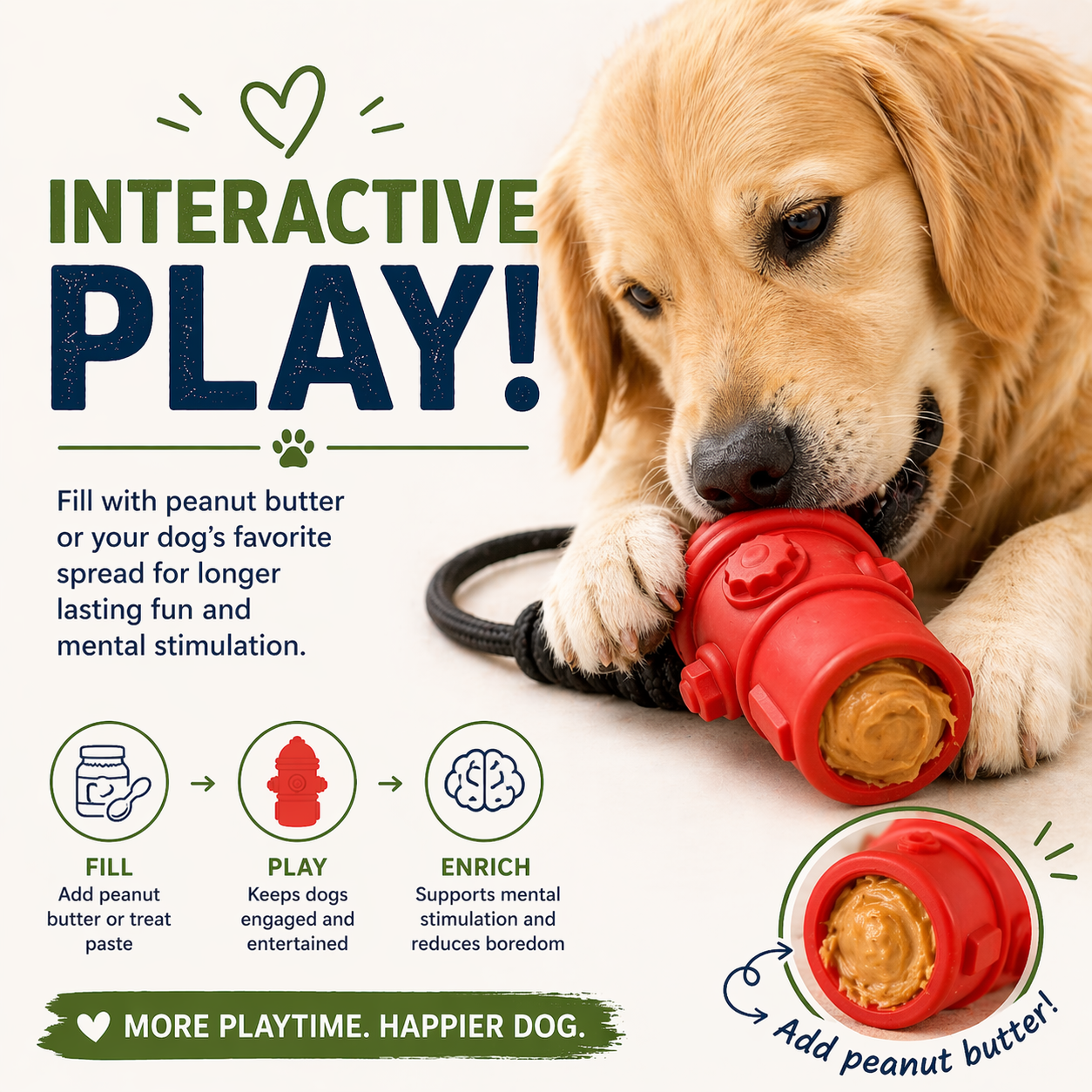 Sturdy - Fire Hydrant Toy with Rope