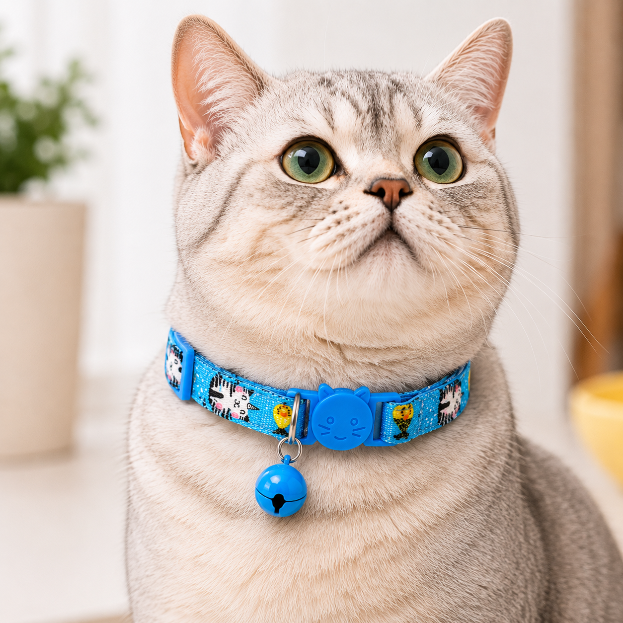 Talking Dog Club - Everyday Cat Collars - With Attached Bell - Unicorn Cat
