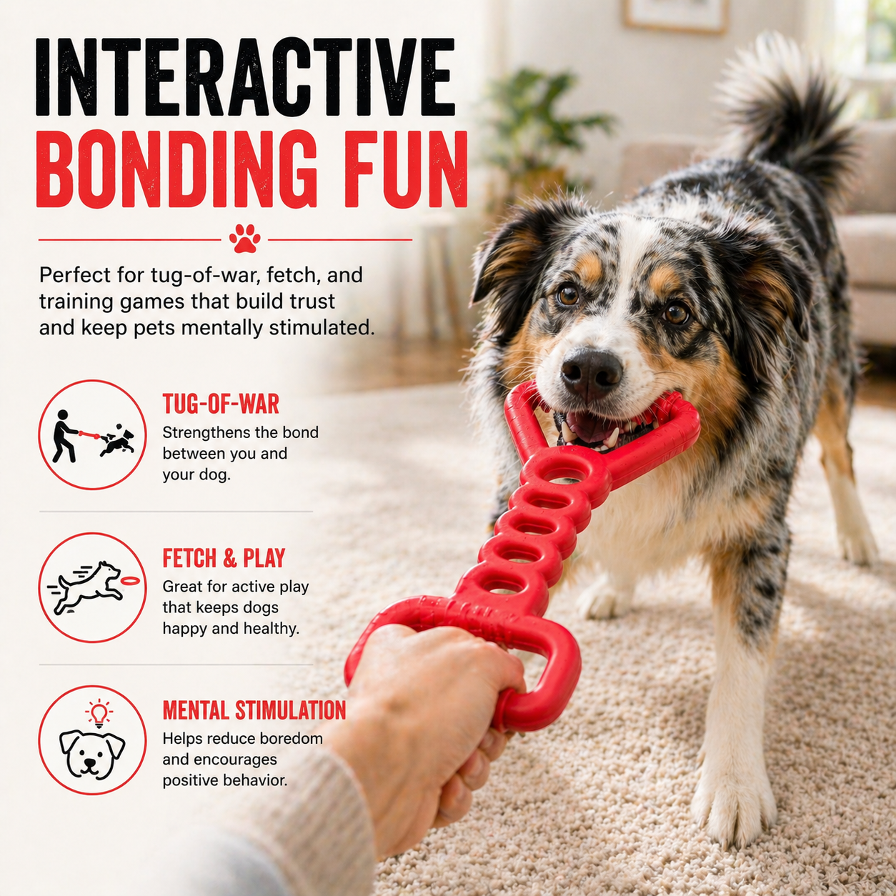 Sturdy - Tug Off - Natural Rubber Toy