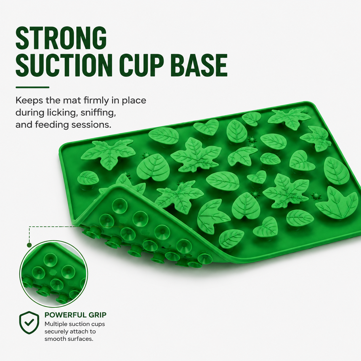 Jungle Dig Mat – Silicone Snuffle & Lick Mat for Dogs, Slow Feeder Enrichment Mat with Suction Cups