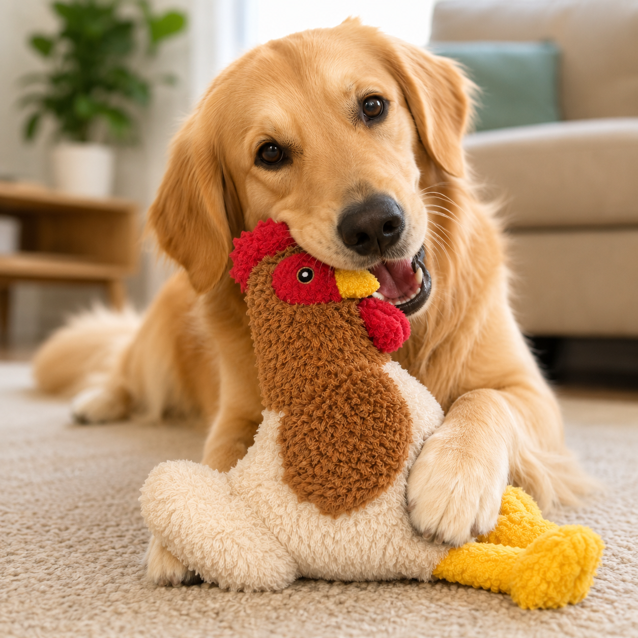 Tough Chicken - Reinforced Fabric Plush Toy