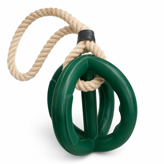 Sturdy - Dual Grip Oval Toy with Rope