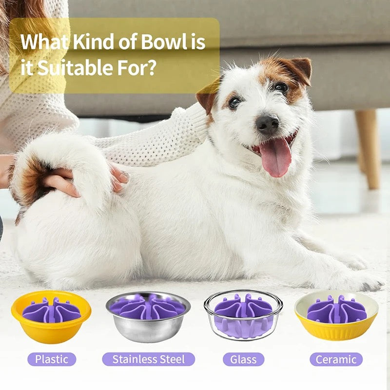Slow Feeder Bowl Attachment - Purple