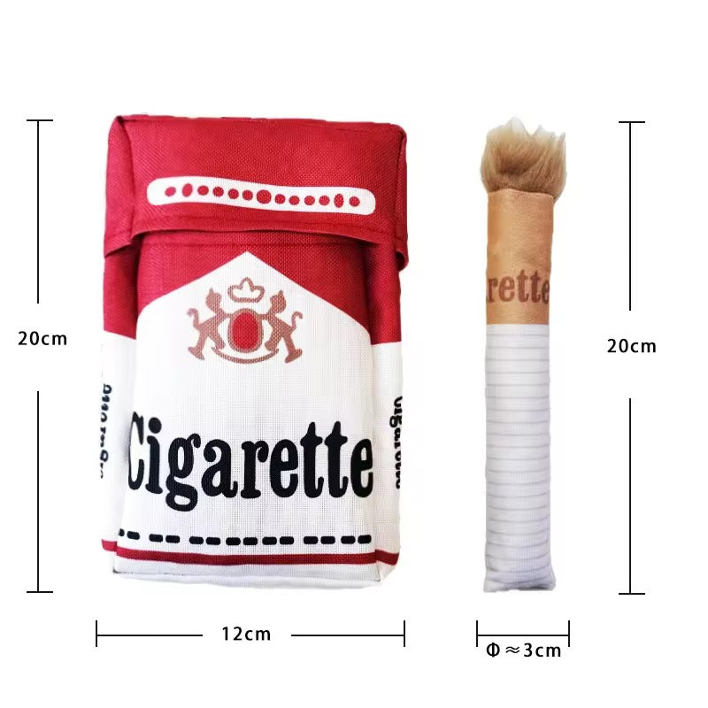 No Smoke CIgratte + Cover - Plush Toy for Dogs