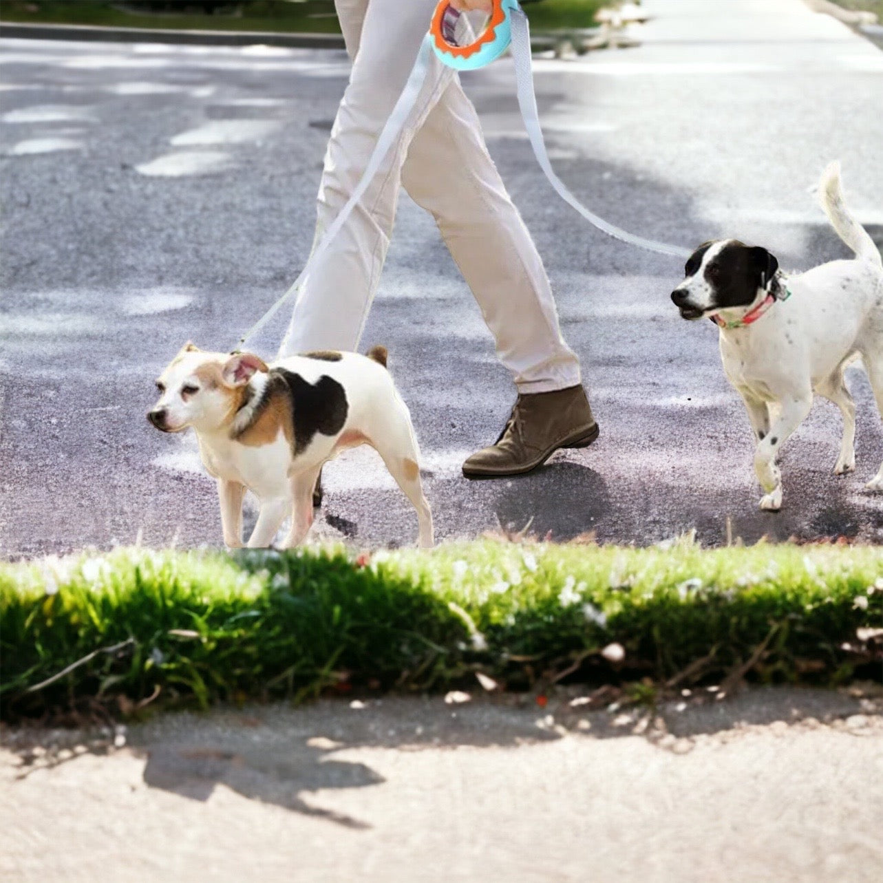 Donut Leash (Blue/Orange)