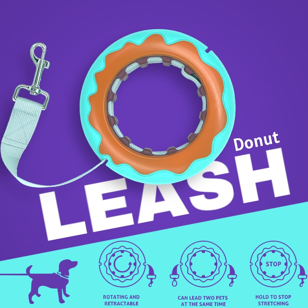 Donut Leash (Blue/Orange)