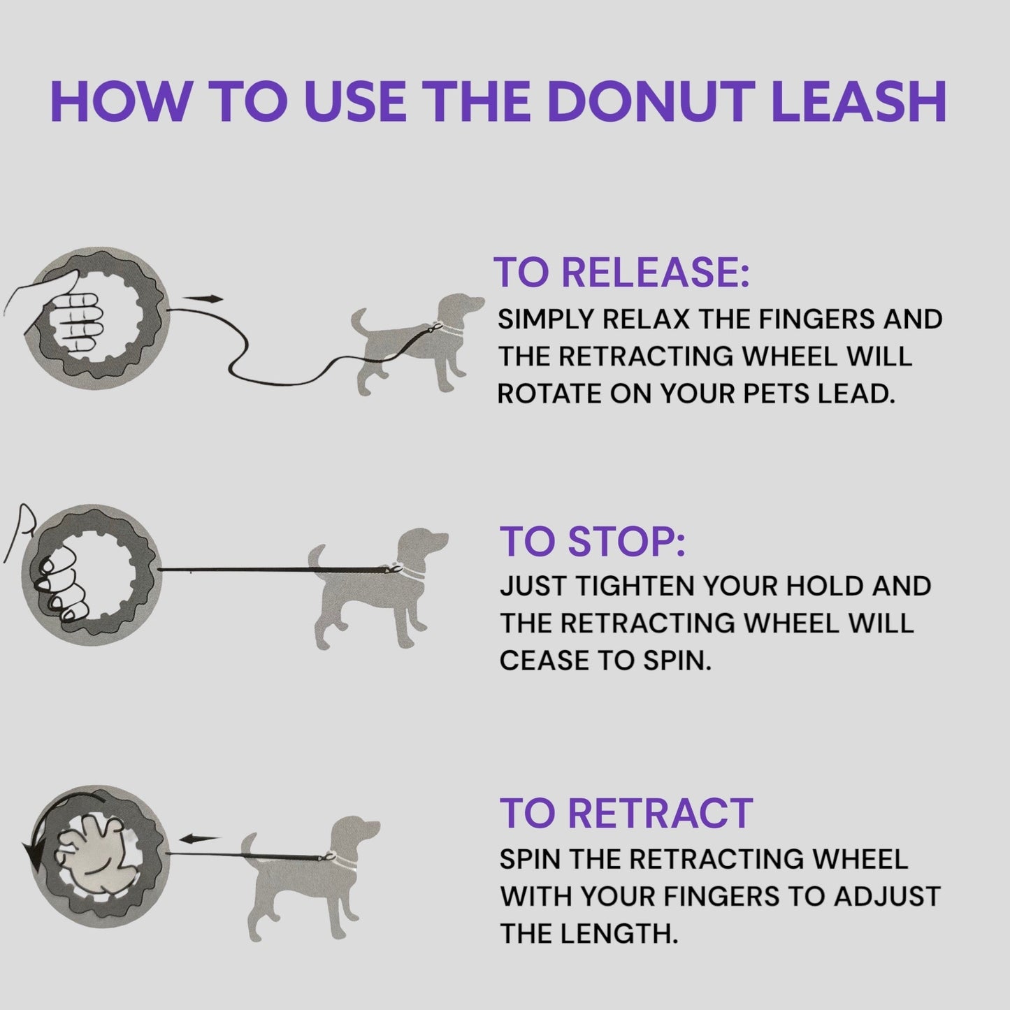 Donut Leash (Blue/Orange)
