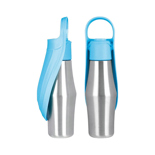 Stainless Steel Travel Water Bottle for Dogs - Blue