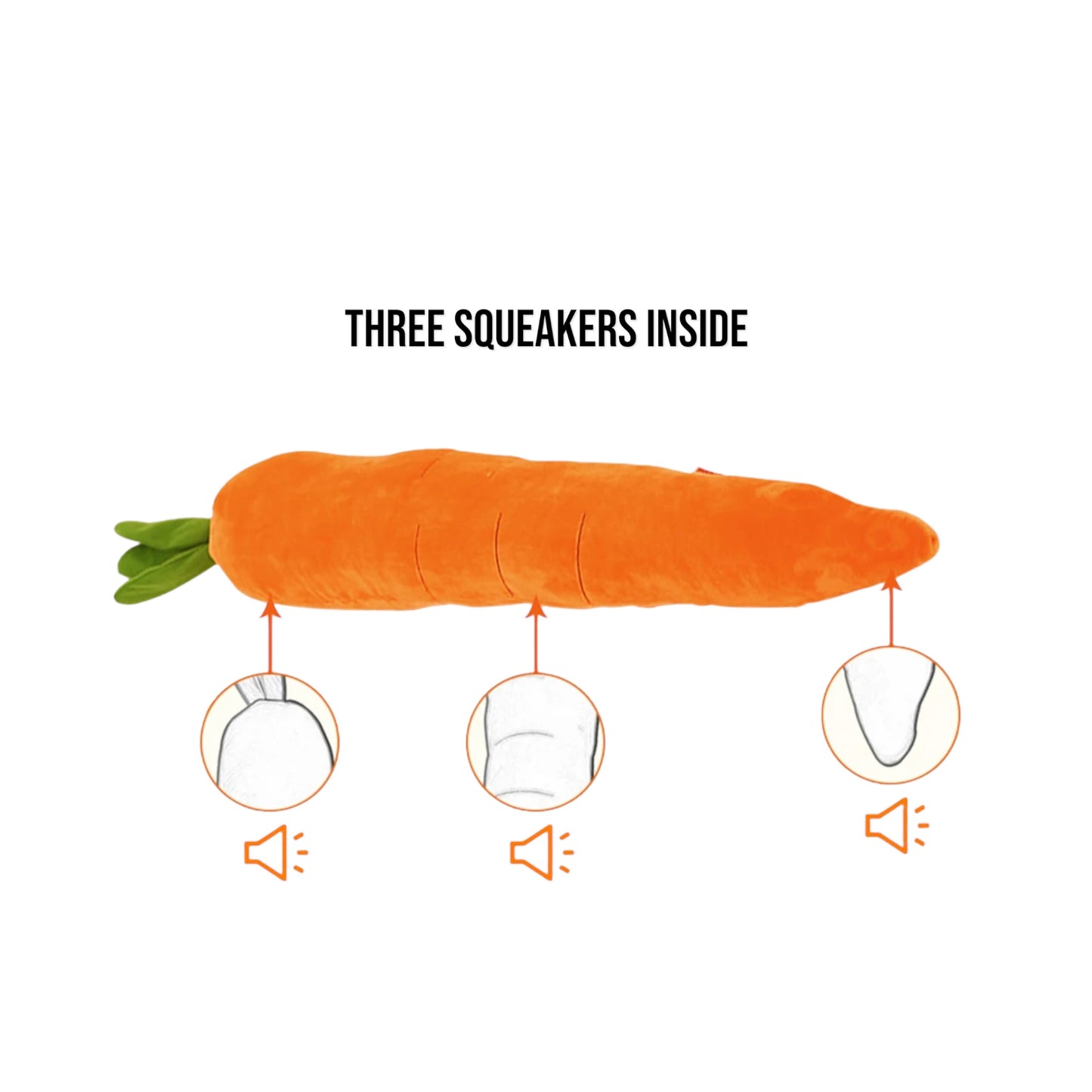 XL - Carrot Plush Toy