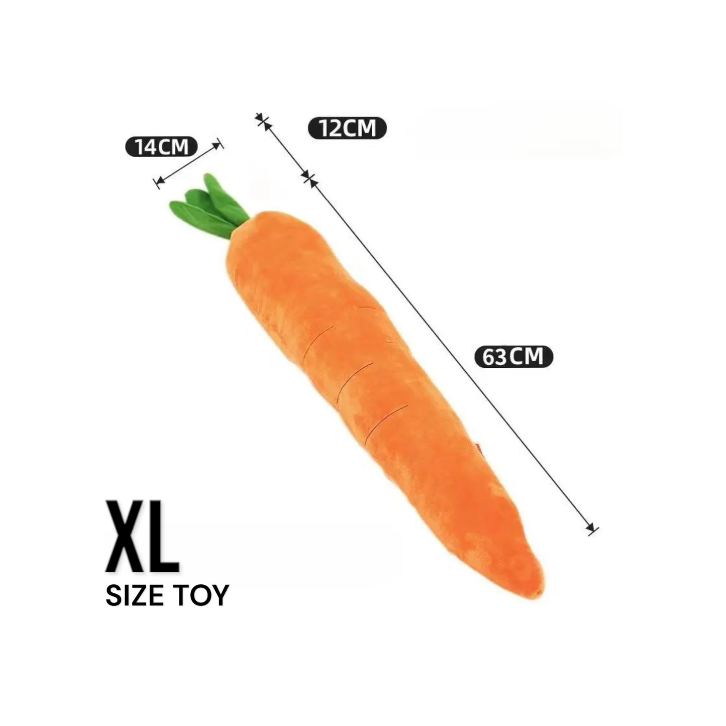 XL - Carrot Plush Toy