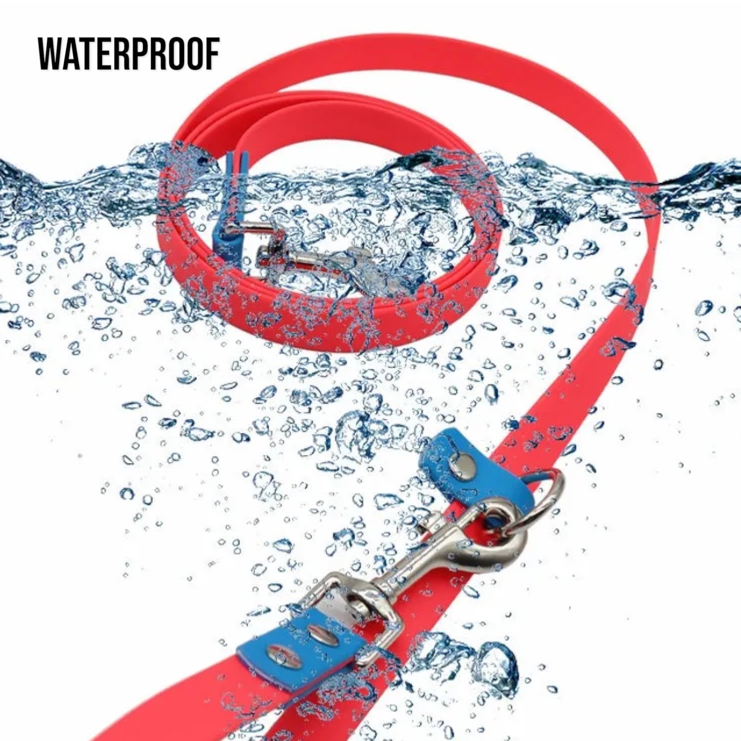 Multifunction Handsfree Leash - Orange/Blue