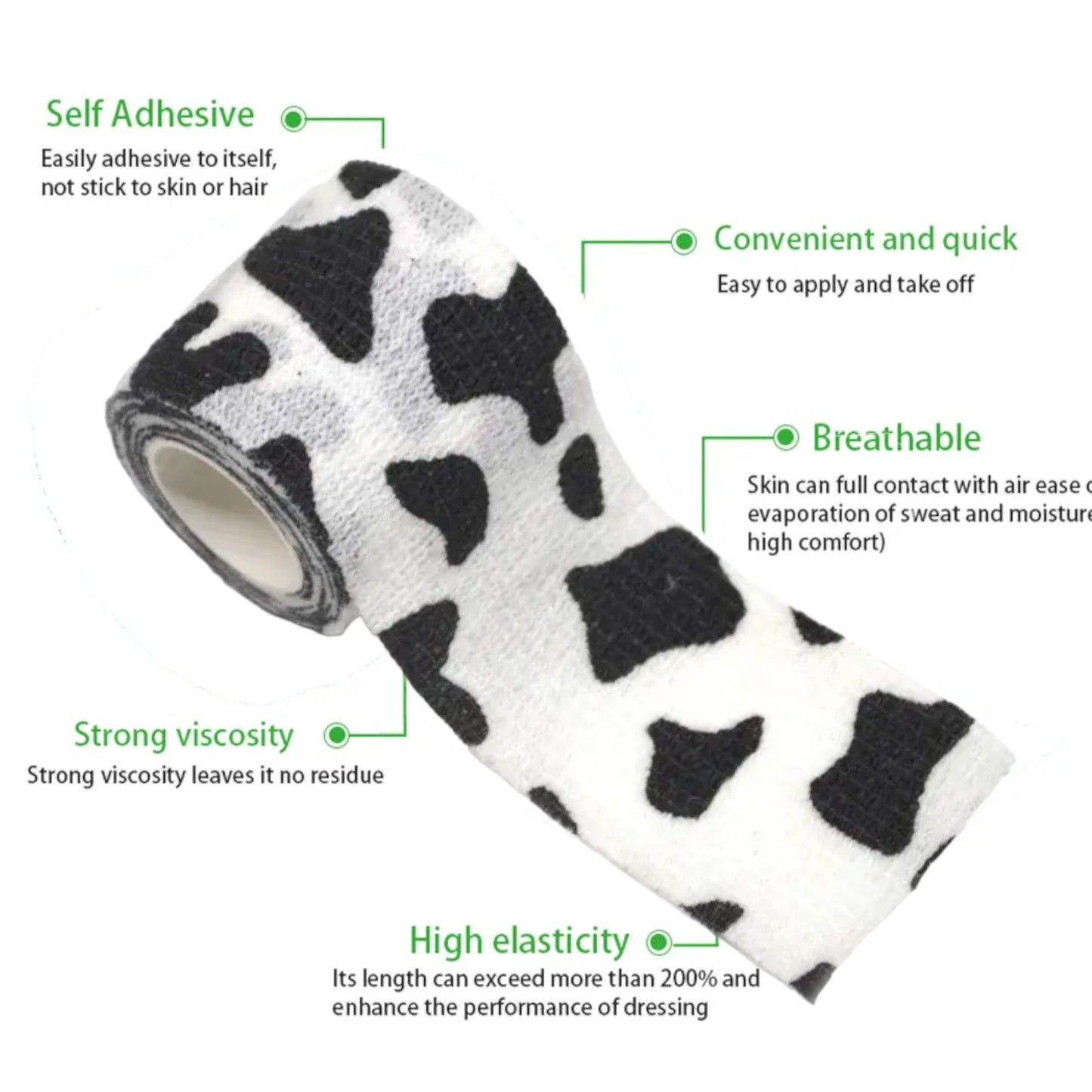 Cover them Paws - Self Adhesive Wraps - Black&White