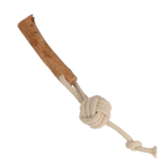 Natural Ball & Stick Tug Toy