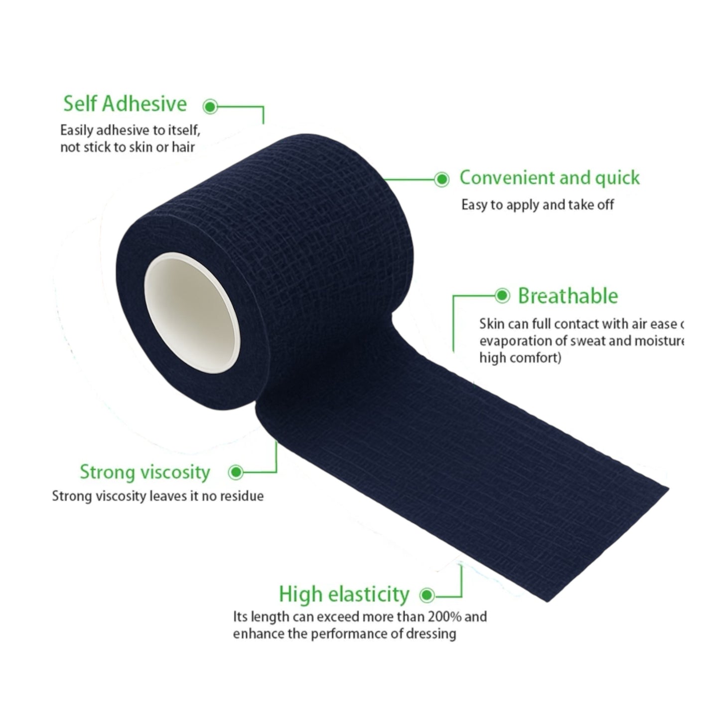 Talking Dog Club - Cover them Paws - Self Adhesive Wraps - Navy Blue