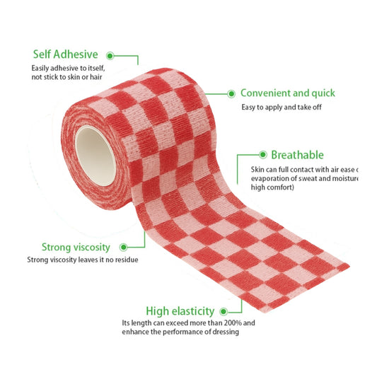 Talking Dog Club - Cover them Paws - Self Adhesive Wraps - Red & White Check