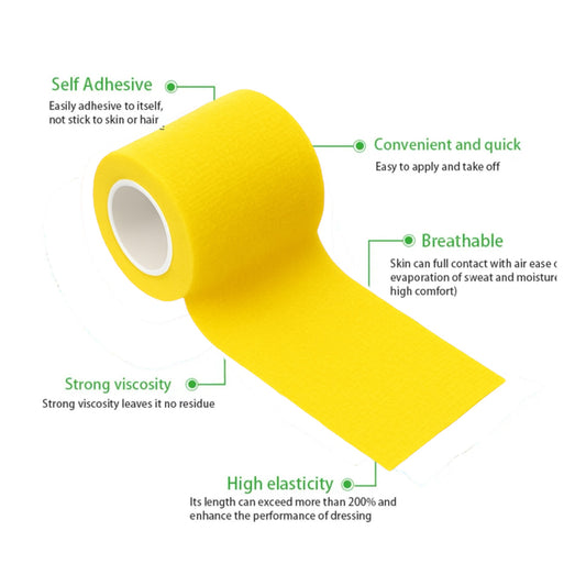 Talking Dog Club - Cover them Paws - Self Adhesive Wraps - Yellow