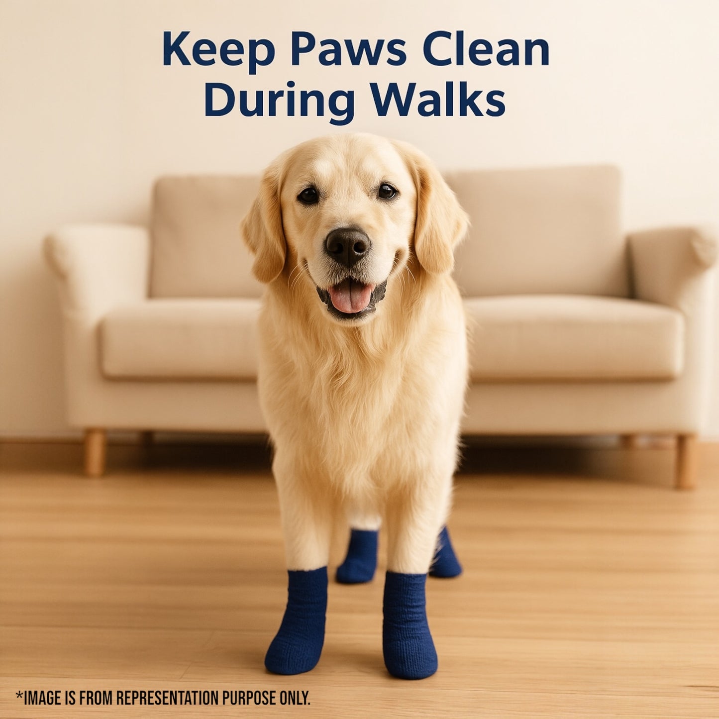 Talking Dog Club - Cover them Paws - Self Adhesive Wraps - Navy Blue