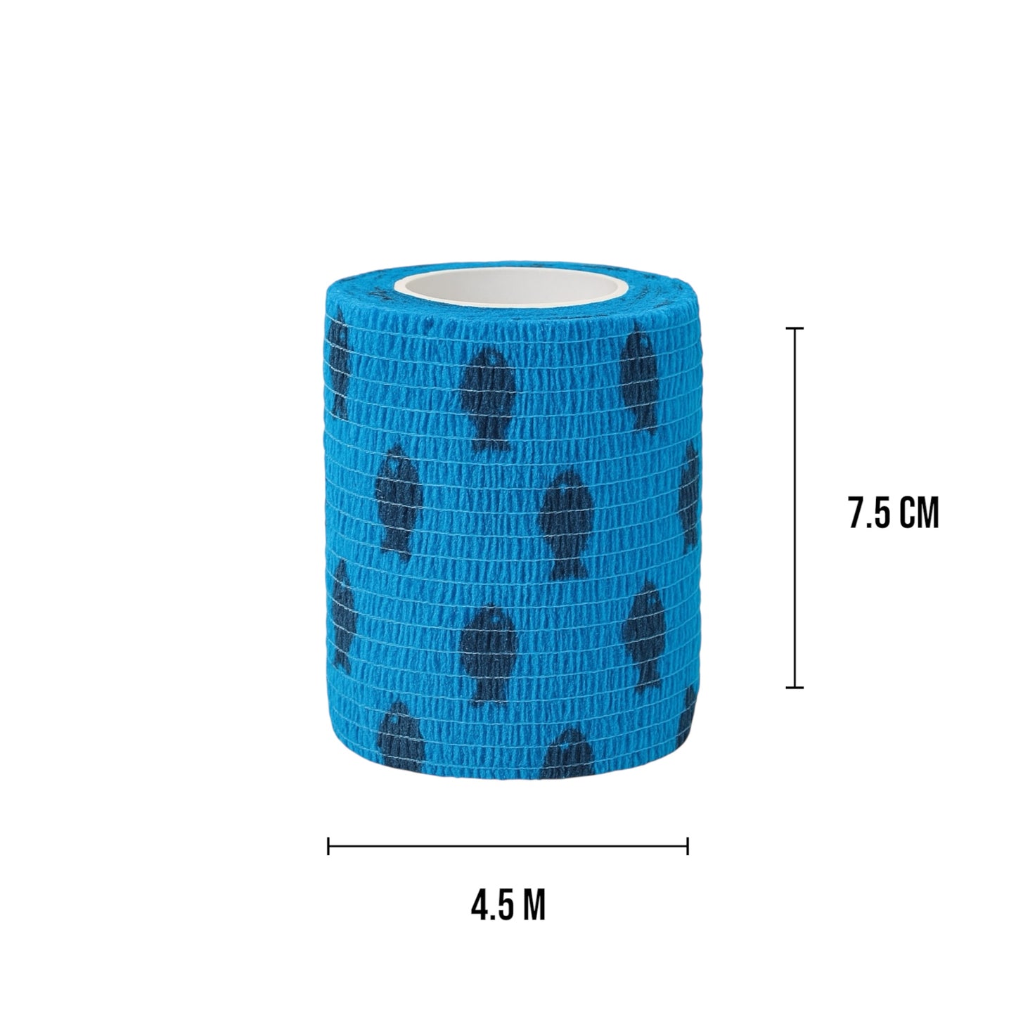 Talking Dog Club - Cover them Paws - Self Adhesive Wraps - Blue with Fish