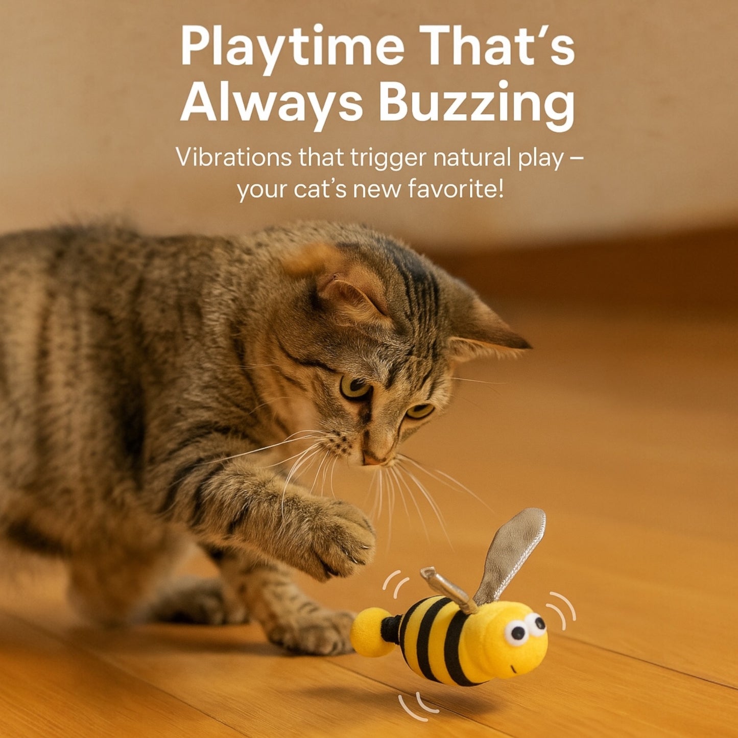 Shake a Bee - Vibrating Catnip Cat Toy