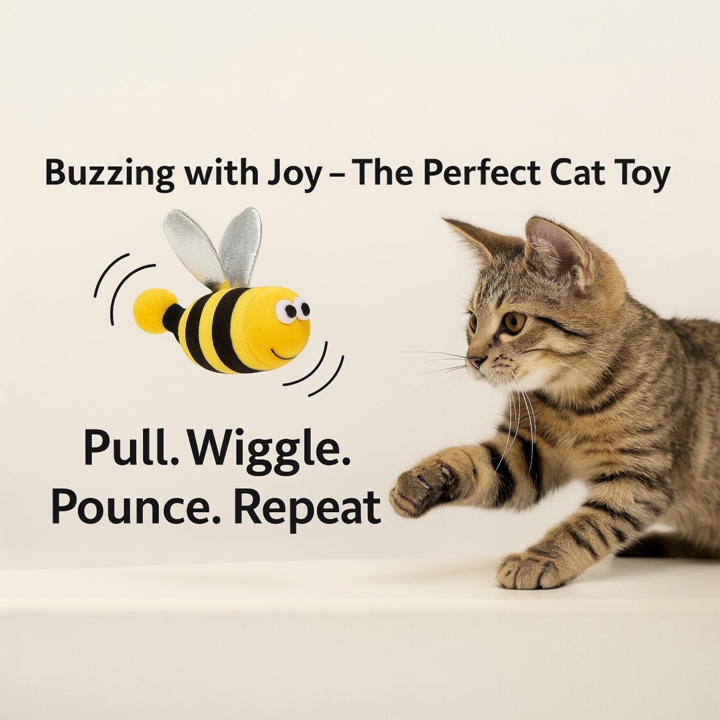 Shake a Bee - Vibrating Catnip Cat Toy