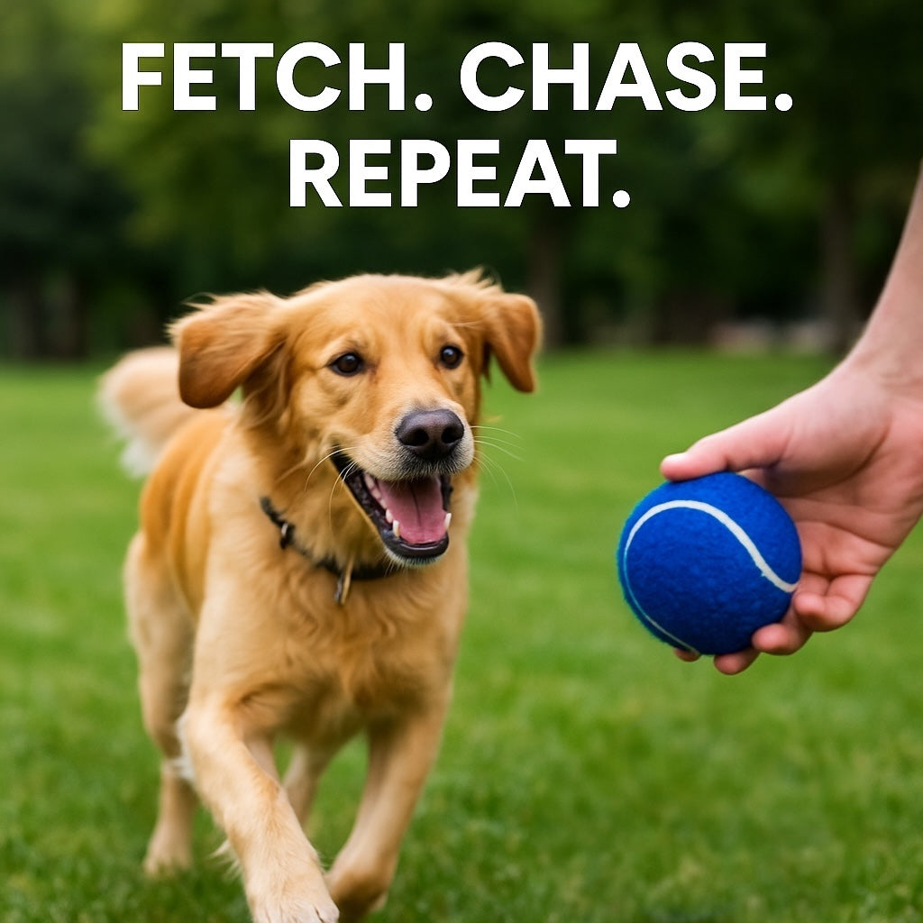 Fetch In Color - Tennis Balls  - Blue - Set of Two