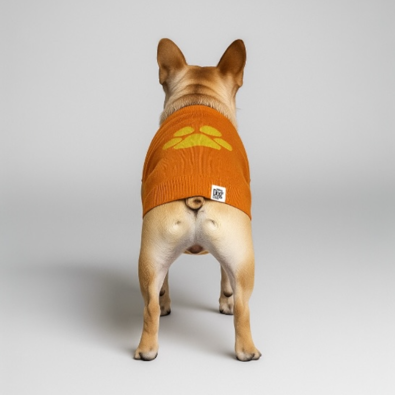 Bright Winter - High Paw  Jumper - Orange