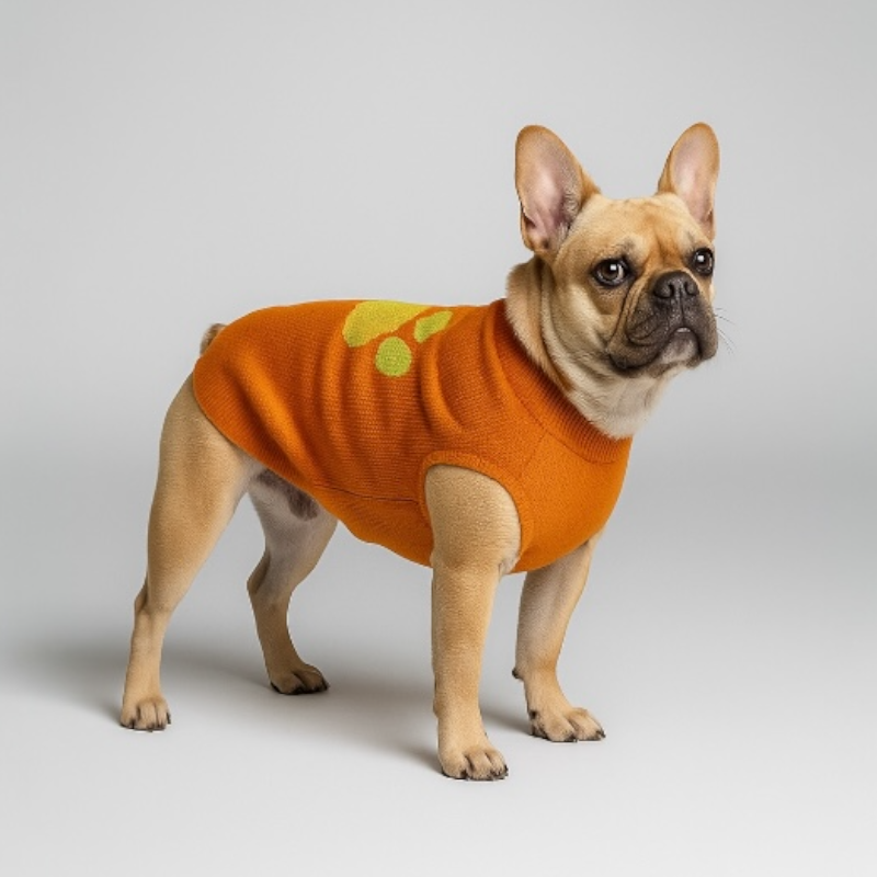 Bright Winter - High Paw  Jumper - Orange
