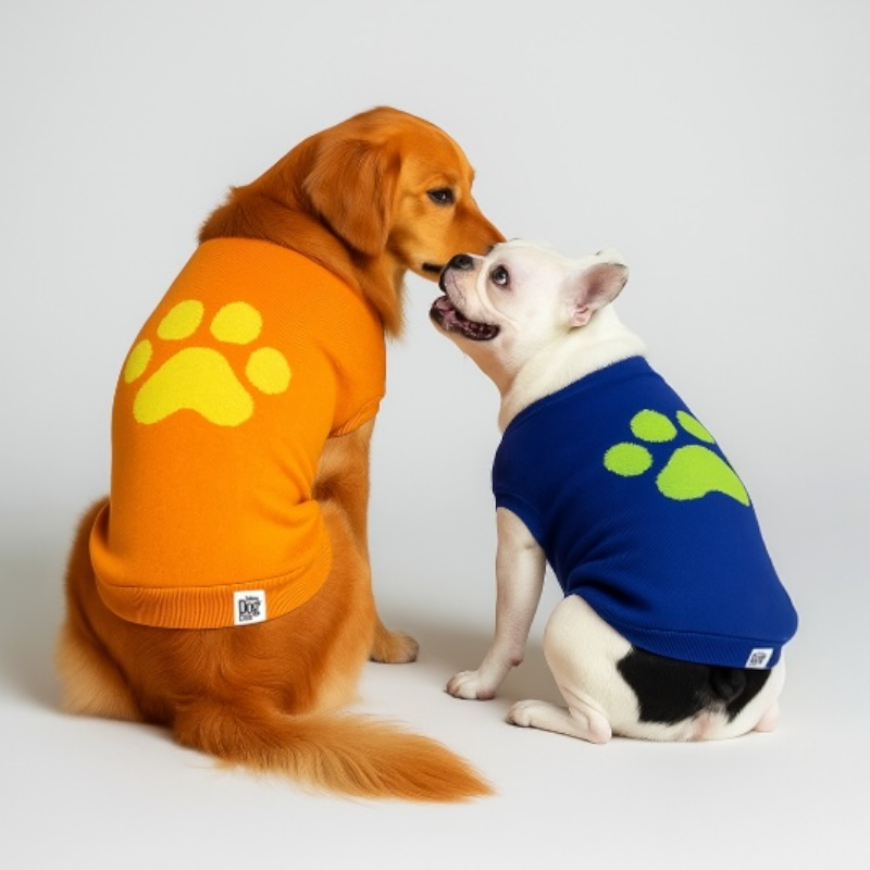 Bright Winter - High Paw  Jumper - Orange