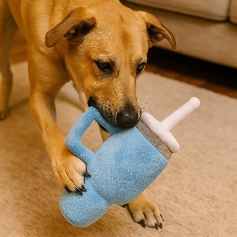 Tumbler Plush Toy For Dogs - Blue
