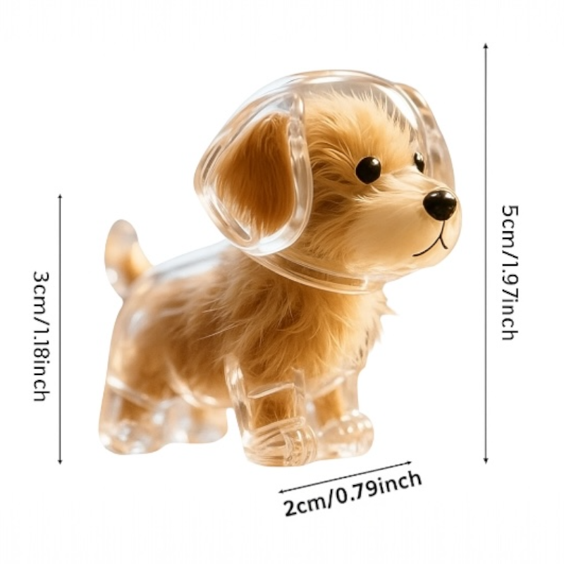 Dog Hair Keepsake Capsule - Key Chain - Christmas Decoration - Standing Dog