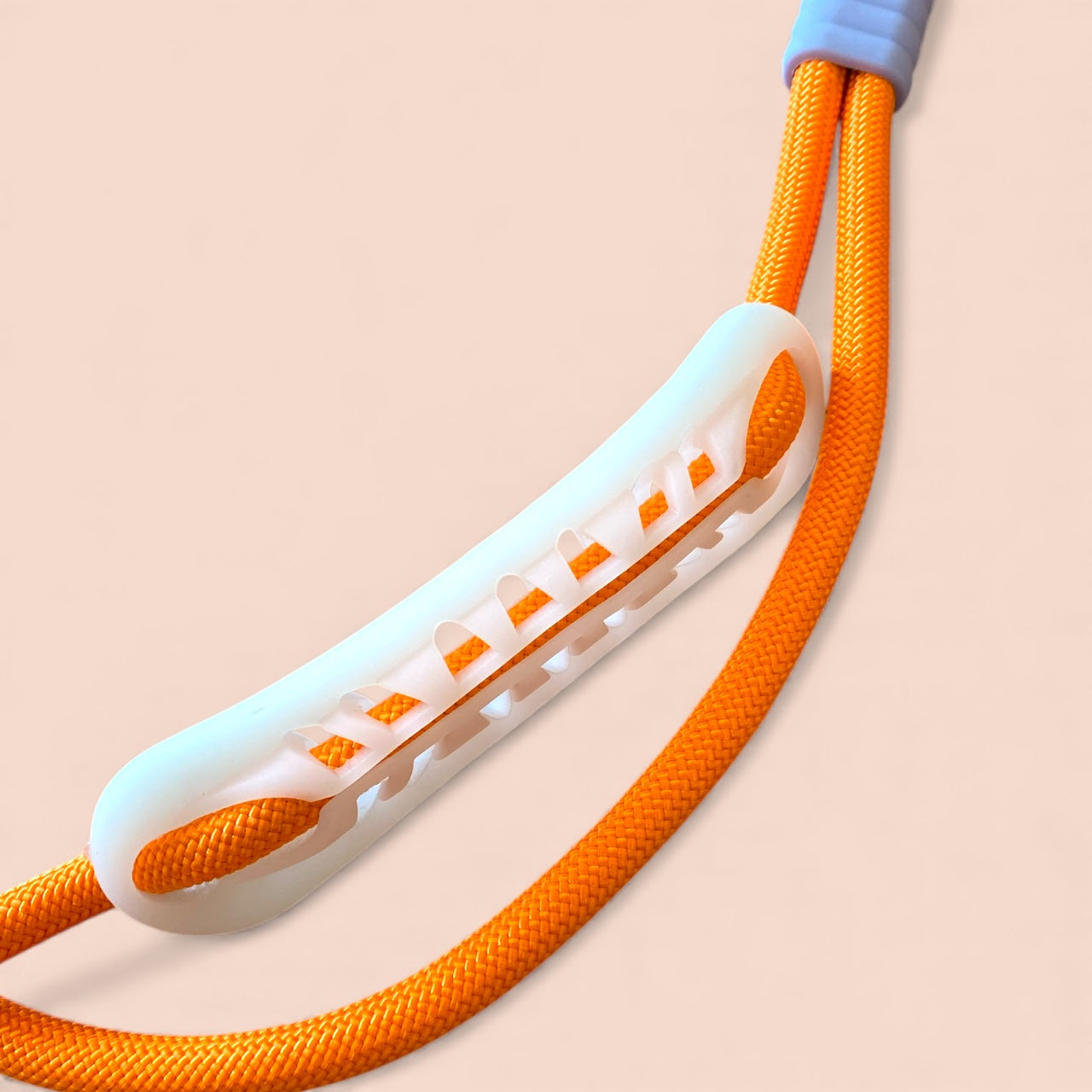 Vivid - Bright Color Extra Strong Leash - Orange Leash/ Purple Handle