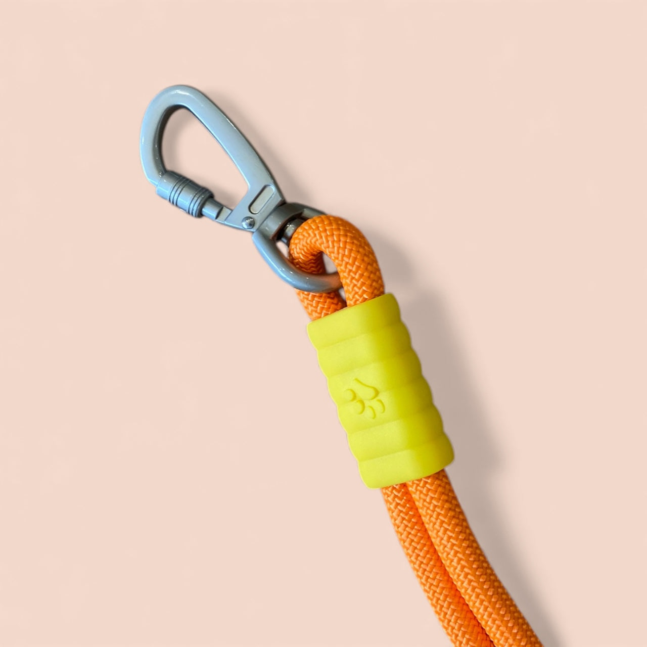 Vivid - Bright Color Extra Strong Leash - Orange Leash/ Purple Handle