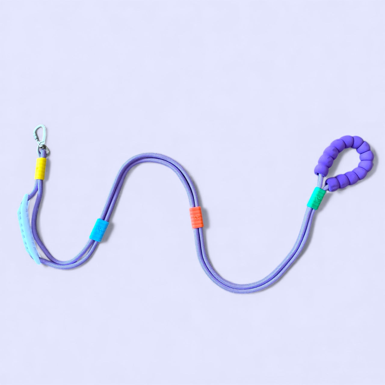 Vivid - Bright Color Extra Strong Leash - Purple Leash/ Purple Handle