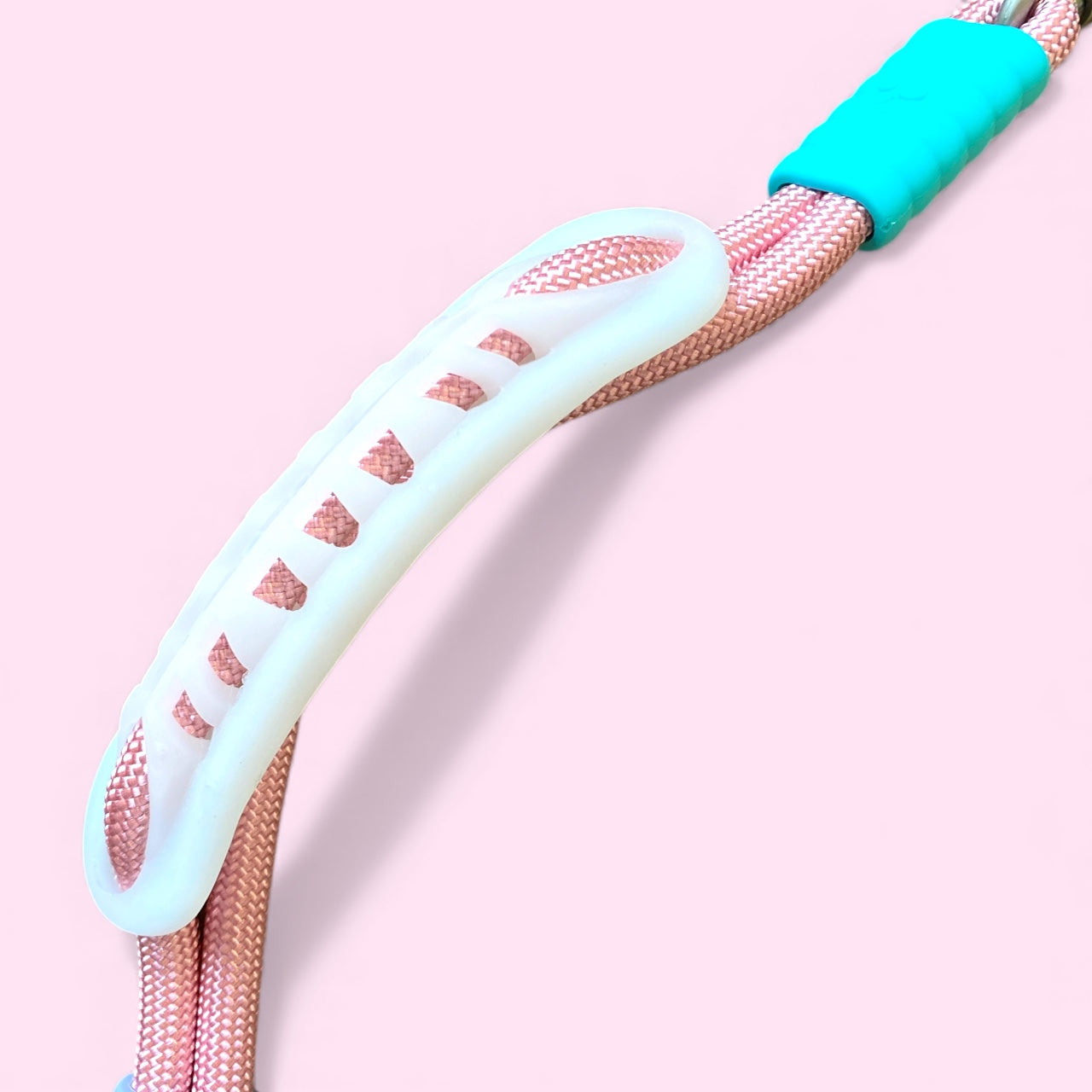 Vivid - Bright Color Extra Strong Leash - Pink Leash/ Purple Handle