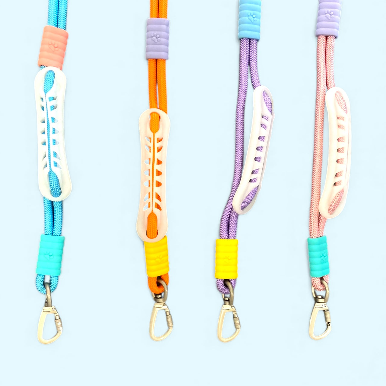 Vivid - Bright Color Extra Strong Leash - Blue Leash/ Green Handle