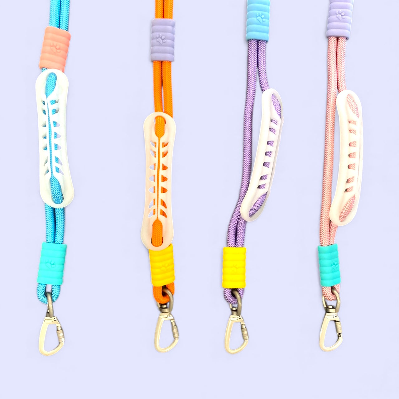 Vivid - Bright Color Extra Strong Leash - Purple Leash/ Purple Handle