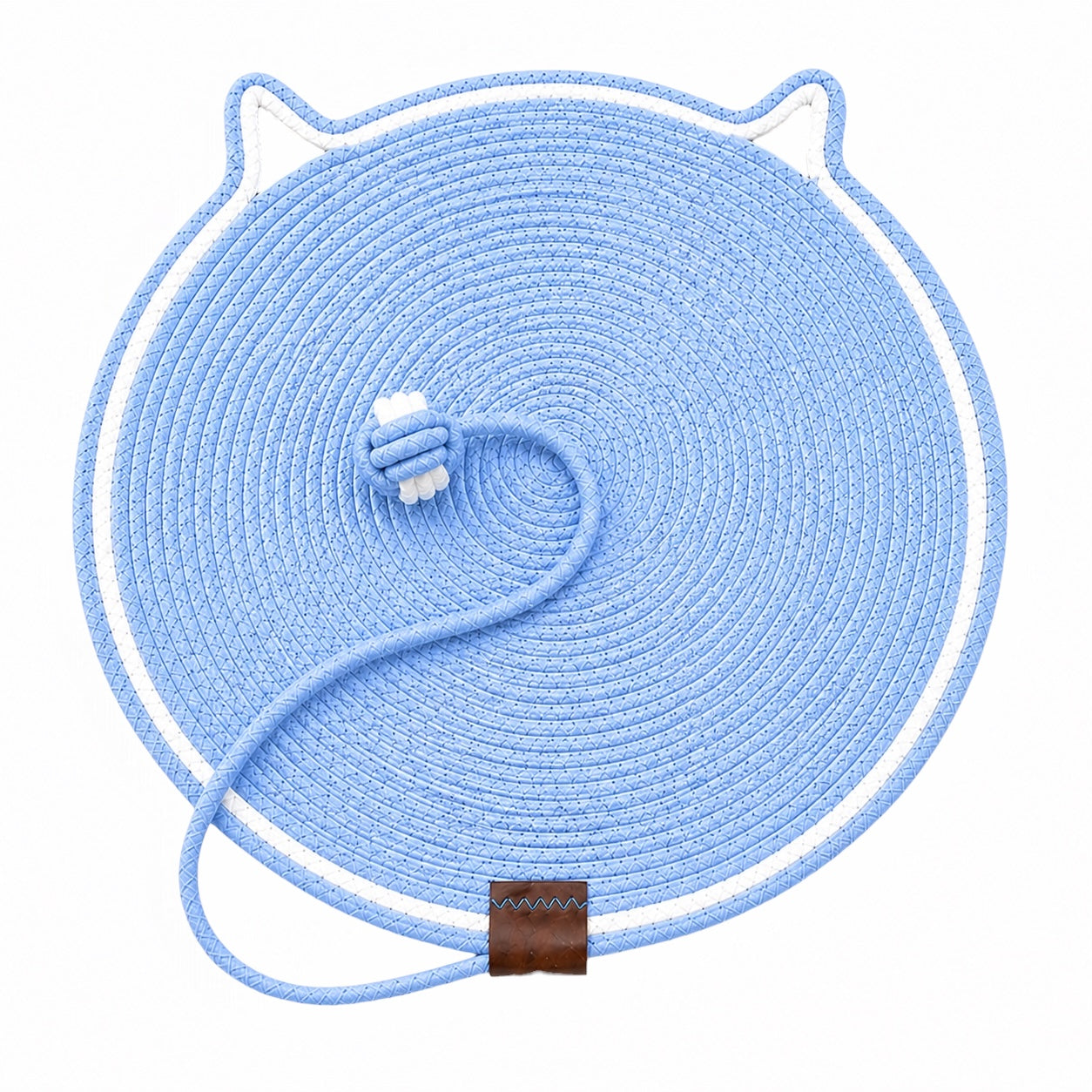 Talking Dog Club - Cat Rope Mat - Blue