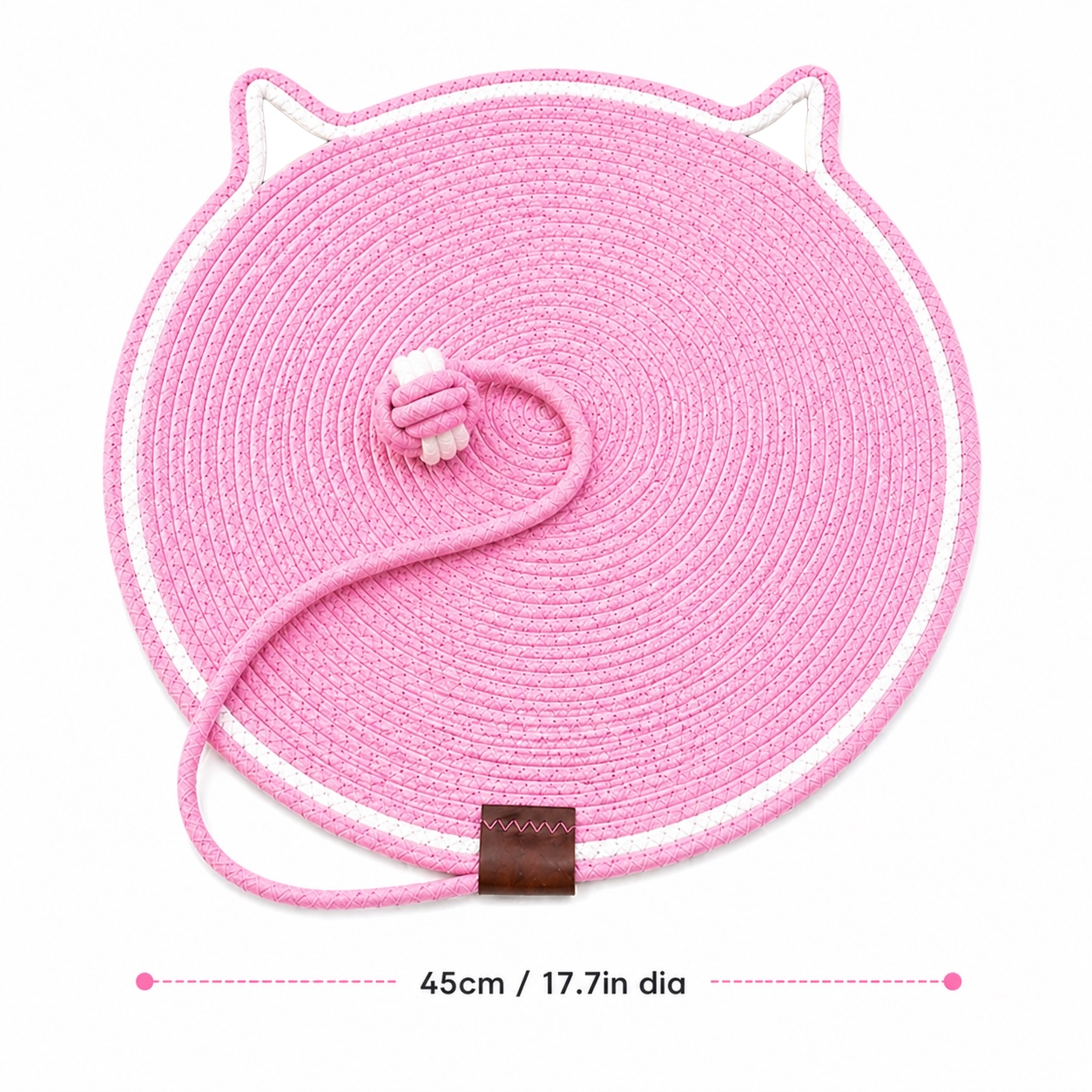 Talking Dog Club - Cat Rope Mat - Pink
