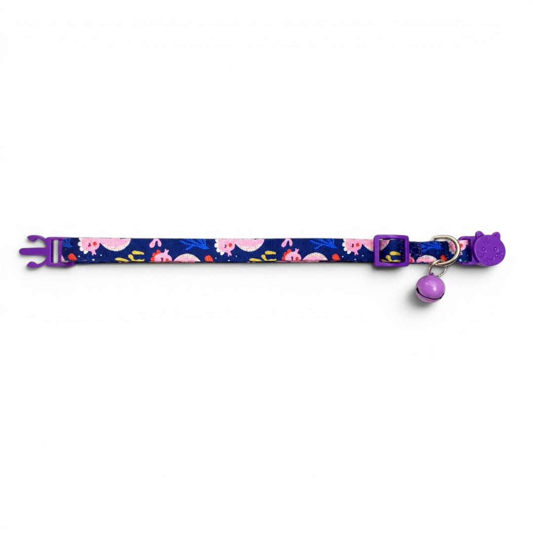 Talking Dog Club - Everyday Cat Collars - With Attached Bell - Sea Horse