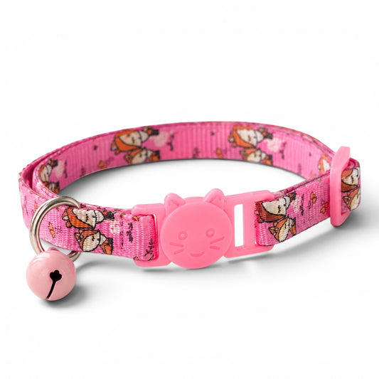 Talking Dog Club - Everyday Cat Collars - With Attached Bell - Fox