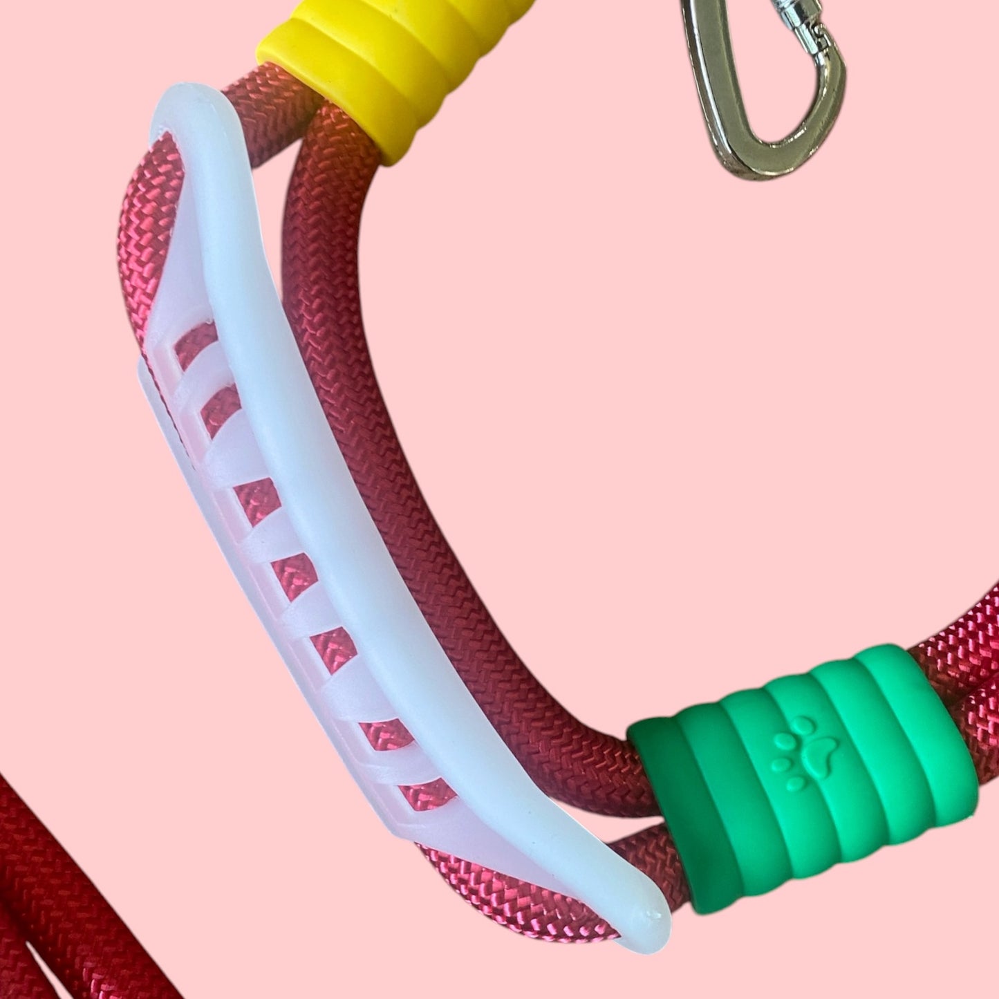 Vivid - Bright Color Extra Strong Leash - Red Leash/ Blue Handle