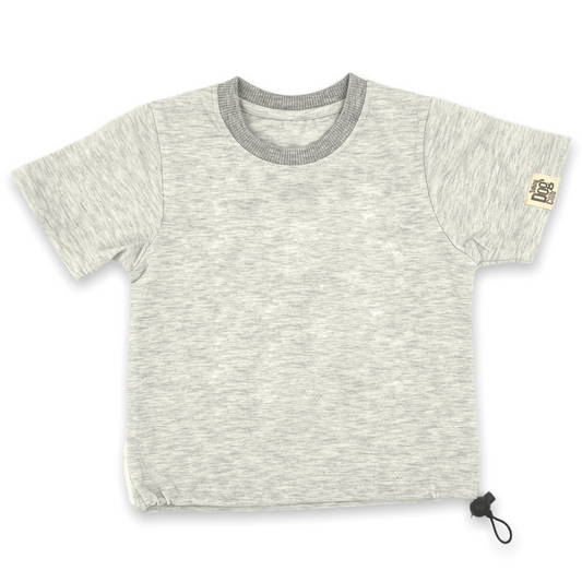 Quite Light Grey Solid Dog Tee